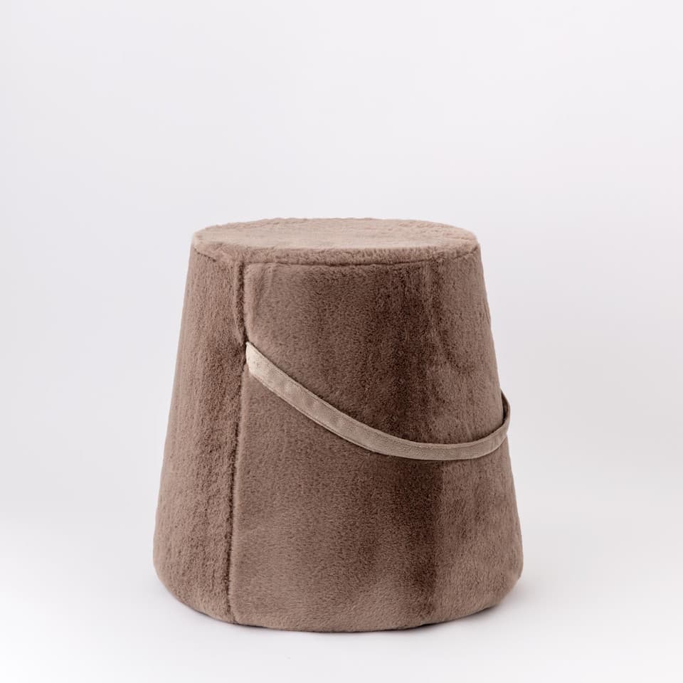 Pouf Arredo Furry Marrone