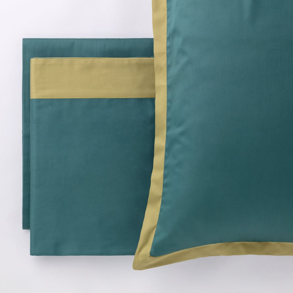 Completo Letto In Raso Suite Summer Verde