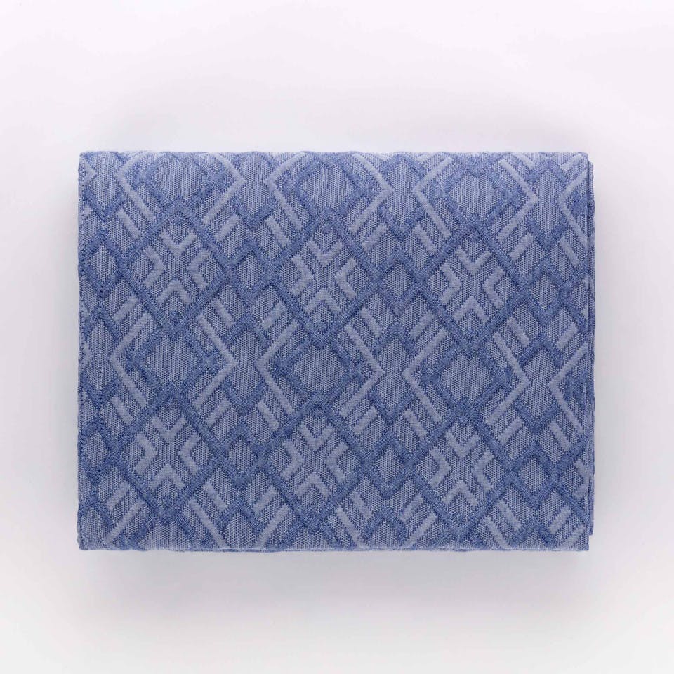 Copriletto Matelassè Jacquard Eliana Blue