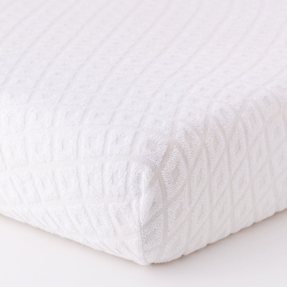 Coprimaterasso Jacquard Spugna Bianco