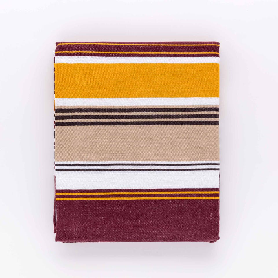 Tovaglia Tinto In Filo Stripe Bordeaux