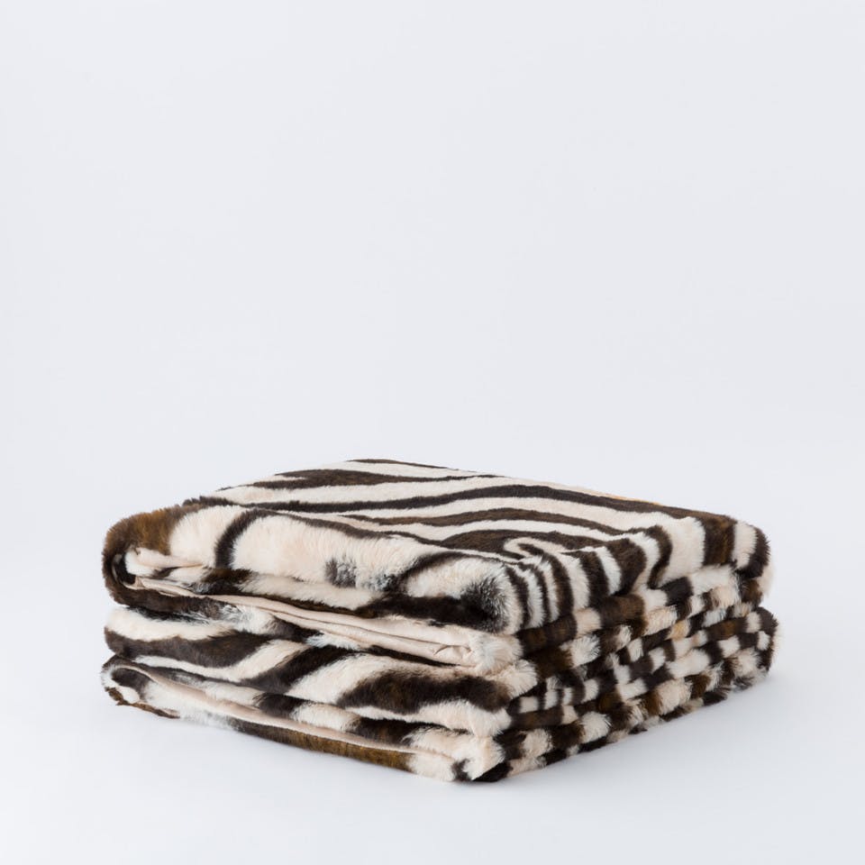 Plaid Hygge Animalier Beige