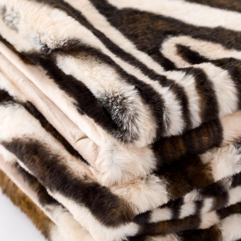 Plaid Hygge Animalier Beige