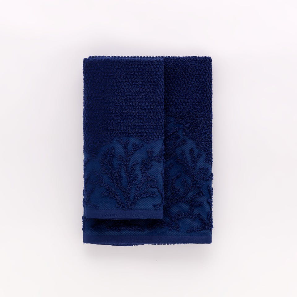 Set 1+1 Spugna Jacquard Sidney Blue