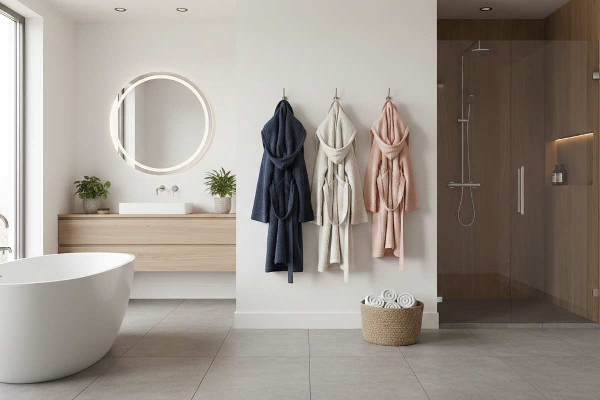 Dove appendere gli accappatoi in bagno: idee pratiche e soluzioni salvaspazio